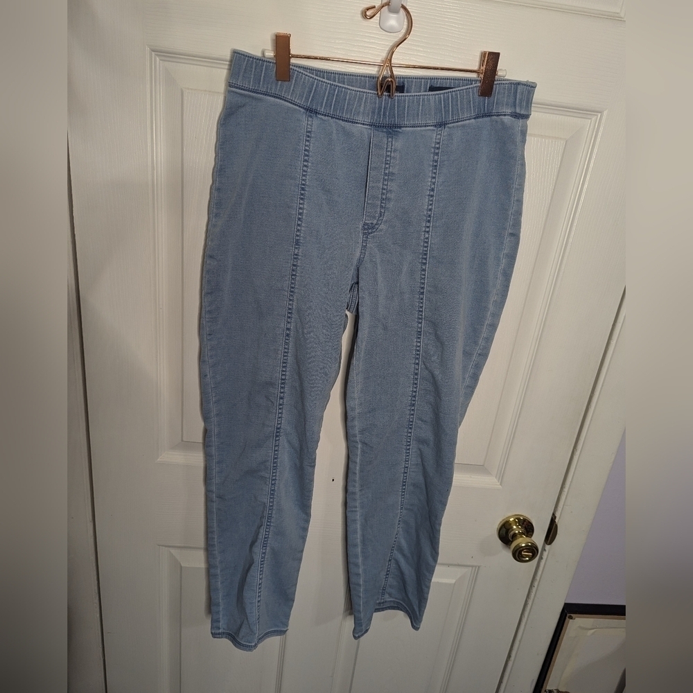 J. Jill Womens Jeans Elastic Waist Pull On Size Small Slim Leg Ankle